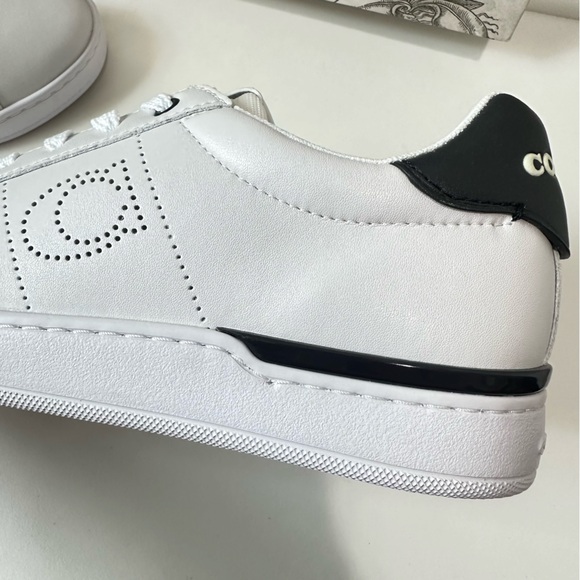 Coach Lowline Low Top Sneaker White with Blue Size 9 / 9.5 Style G5040 - Picture 10 of 15